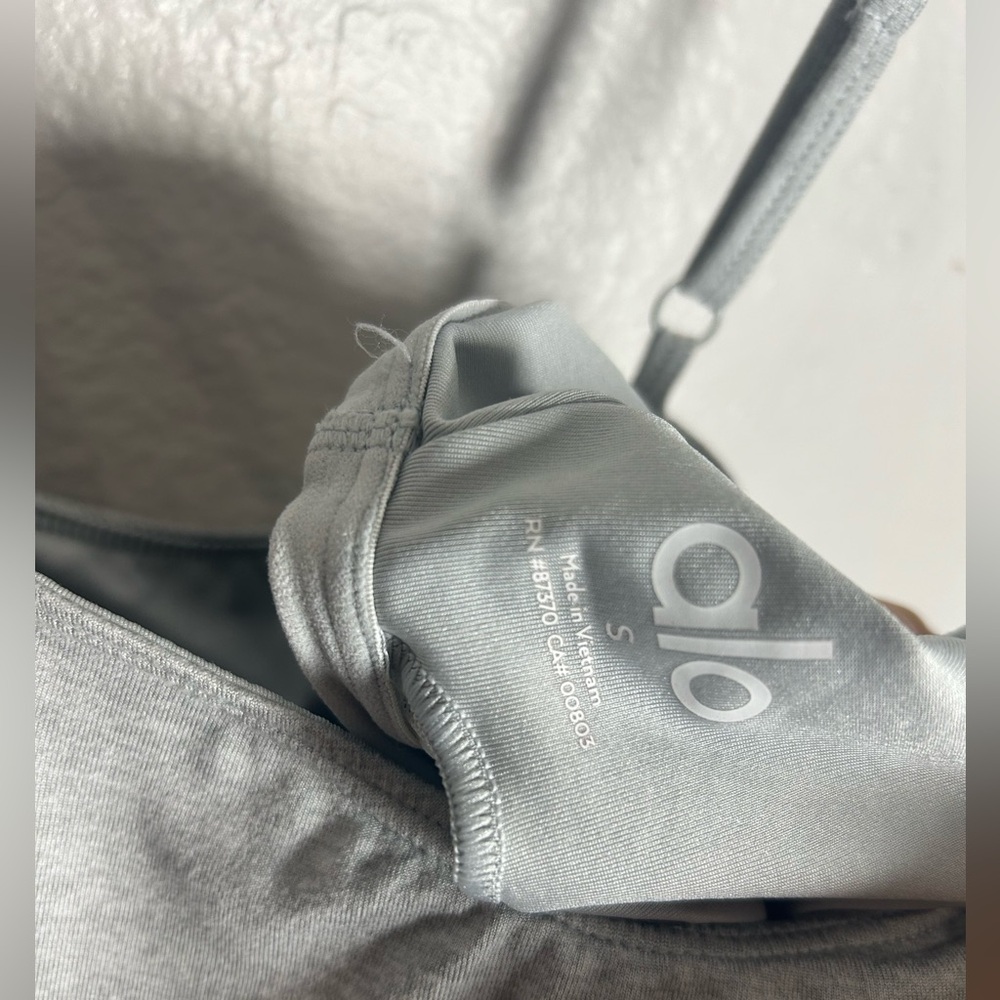 Alo Yoga Courtside Tennis Dress Heather Gray Alosoft Fit Flare Small S - Picture 8 of 10